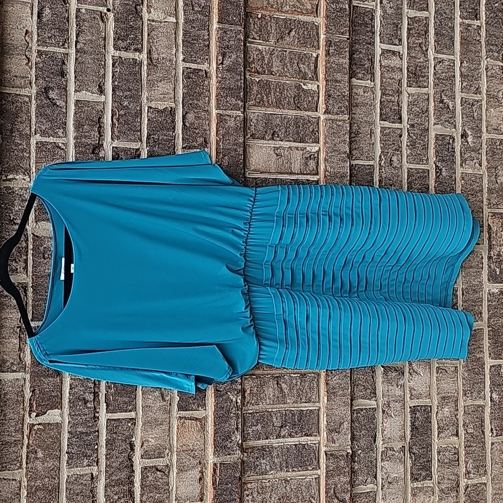 Cato Teal Blue Blouson Dress Size 20W